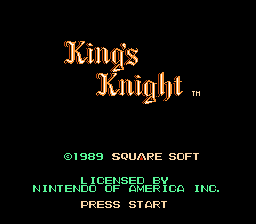 King's Knight - NES - Title Screen.png