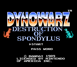 Dynowarz - NES - Title Screen.png