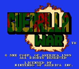 Guerrilla War - NES - Title.png