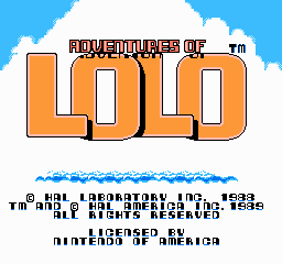 Adventures of Lolo - NES - Title Screen.png
