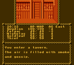 Pool of Radiance - NES - Tavern.png