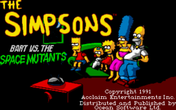 The Simpsons - Bart vs. the Space Mutants - DOS - Title Screen.png
