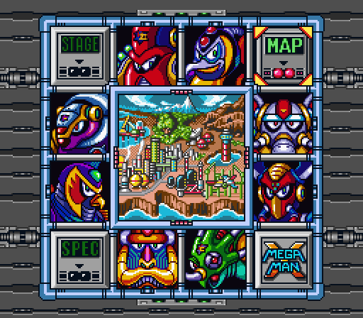 File:Mega Man X - SNES - Stage Select 1.png