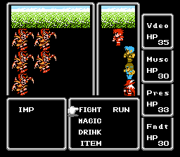 Final Fantasy - NES - Battle Scene.png