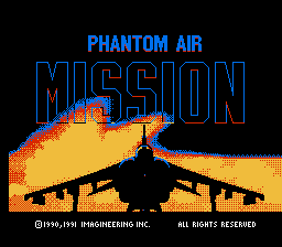 Phantom Air Mission - NES - Title Screen.png
