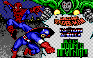 File:The Amazing Spider-Man and Captain America in Dr. Doom's Revenge - DOS - Title Screen.png