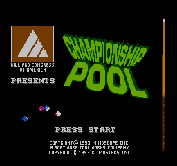 Championship Pool - NES - Title Screen.png