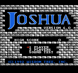 Joshua & the Battle of Jericho - NES - Title Screen.png