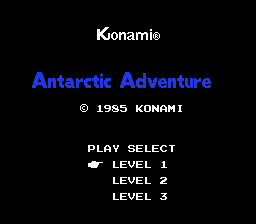 Antarctic Adventure - FC - Title Screen.png
