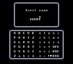 Ultima Quest of the Avatar - NES - Name Entry.png