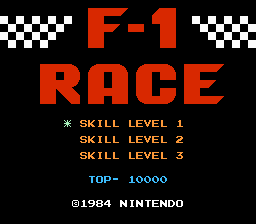 F-1 Race - FC - Title Screen.png