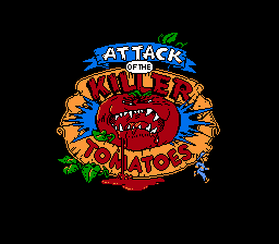 Attack of the Killer Tomatoes - NES - Title Screen.png