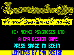 Lemmings - ZXS - Title.png