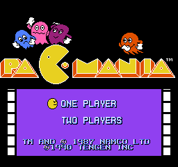 Pac-Mania - NES - Title Screen.png