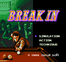 Break In - PCE - Title Screen.png