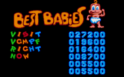 Baby Jo In Going Home - DOS - High Scores.png