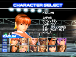 Dead or Alive 2 - DC - Character Select and Costume.png