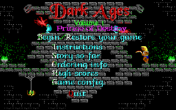 Dark Ages - DOS - Main Menu.png