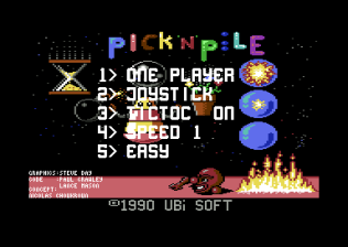 Pick'n Pile - C64 - Main Menu.png